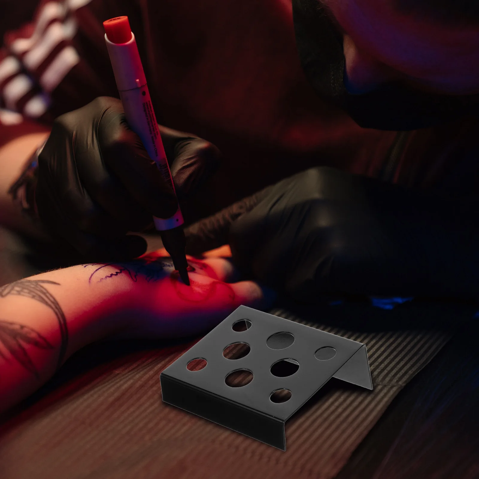 

Tattoos Pigment Cups Rack Heavy Duty Holder Non-Slip Base Home Organization Tool Accessory