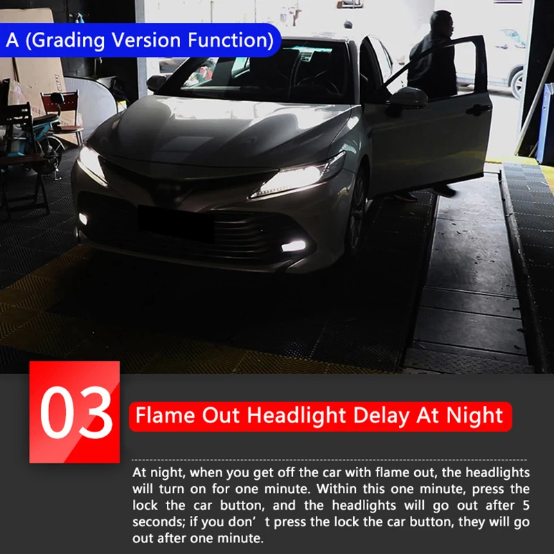 Car Headlight Delay Module For Toyota Camry 2018 2019 2020 2021 Fog Light Daytime Running Lights Delay OBD Plug Modify Accessory