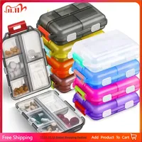 10 Grids Small Pill Cases Organizer Box Weekly Travel Pill Organizer Portable Pocket Pill Case Holder Plastic Container Box