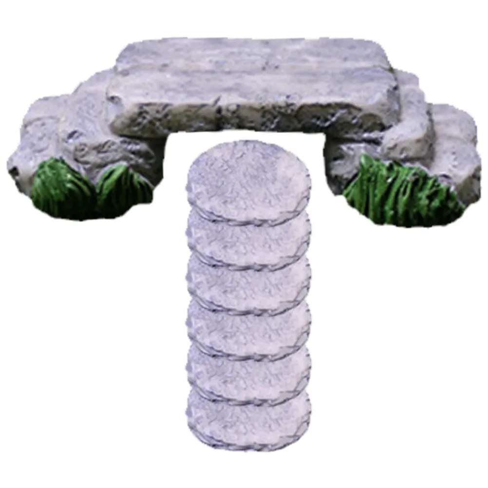 

Stone Ornament Mini Stepping Resin Bridge Fish Tank Decoration Decorative Miniature