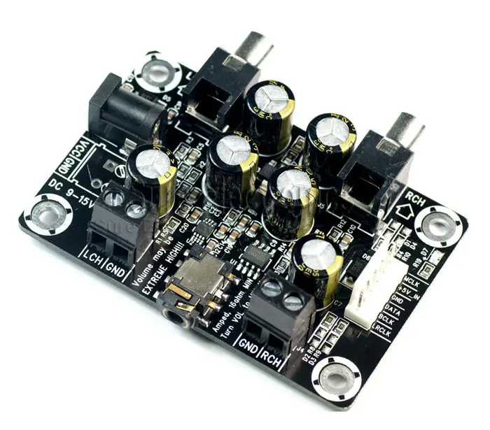 CS4334 S/PDIF converter stereo combinationSURE CS4334 IIS I2S analog decoder board