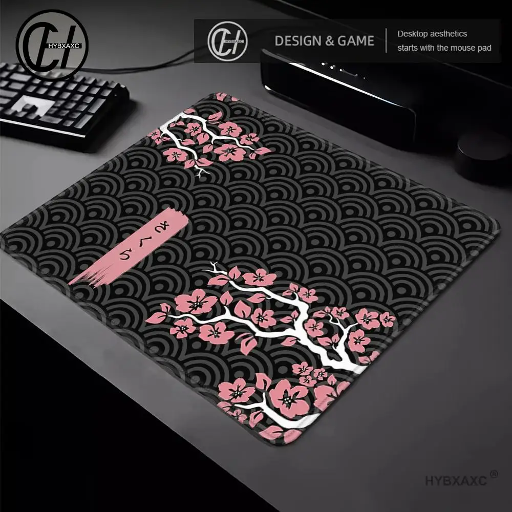 HYBXAXC Small Mouse Pad Sakura Gamer Mousepads 320X280MM Mousepad Purple Flower Cute Mouse Mat Keyboard Mat Desk Pad For Laptop