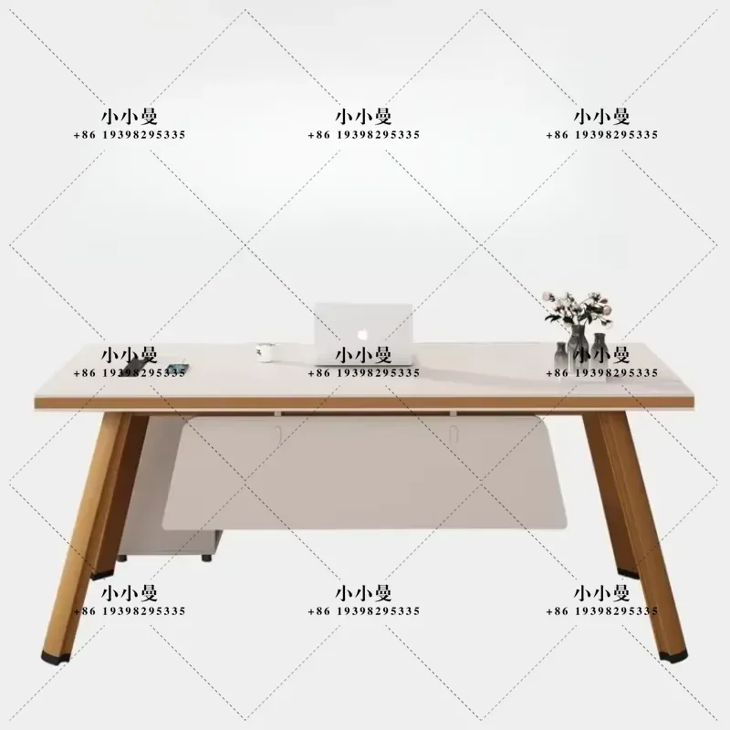 White Adjustable Computer Desk Office Study Table Gaming Workstation with Storage Organizer Modern Home Office Furniture