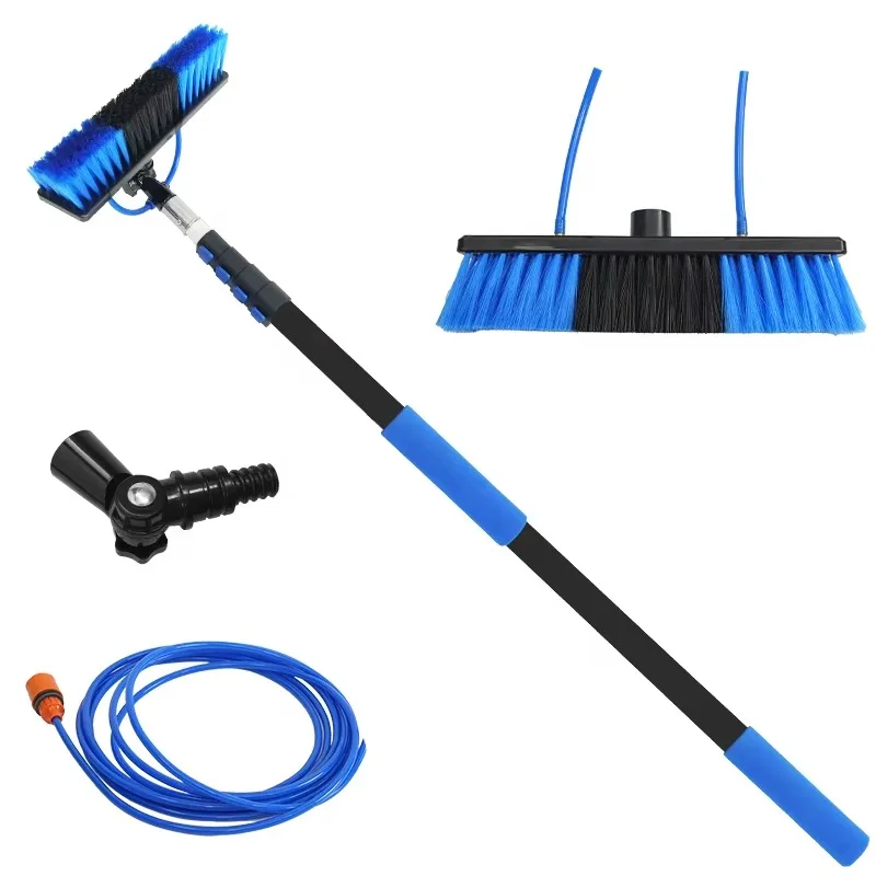 

Durable Extendable Rod Cleaning Brush Kit for Solar Panel and Window Washing