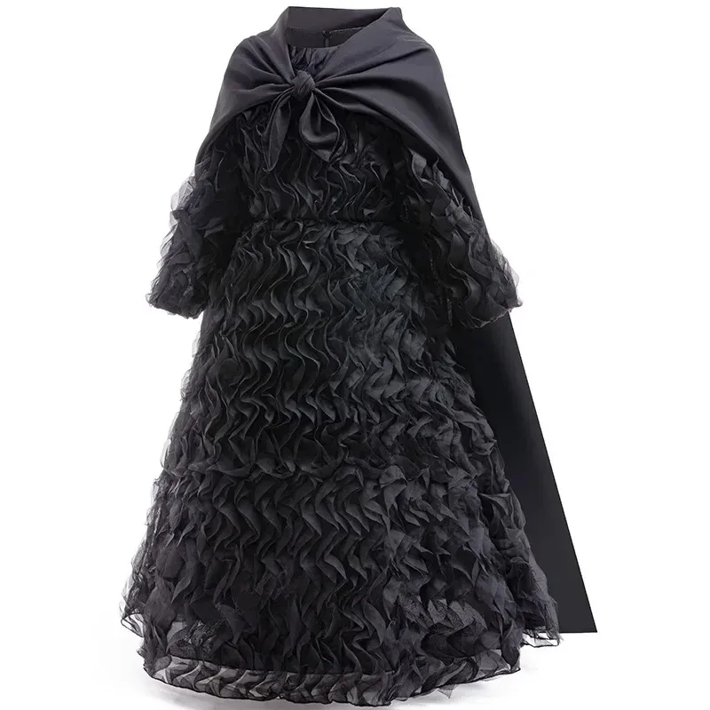 Film Wicked Cosplay Elphaba Glinda Costume Streghe Abito Mantello Bacchetta Cappello Set per Ragazze Bambini Vestito Abiti di Carnevale di Halloween