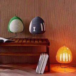 Creative and Minimalist LED Rice Paper Table Lamp Retro Home Decor LivingRoom Bedroom Dining Room Atmosphere Decorative Lighting