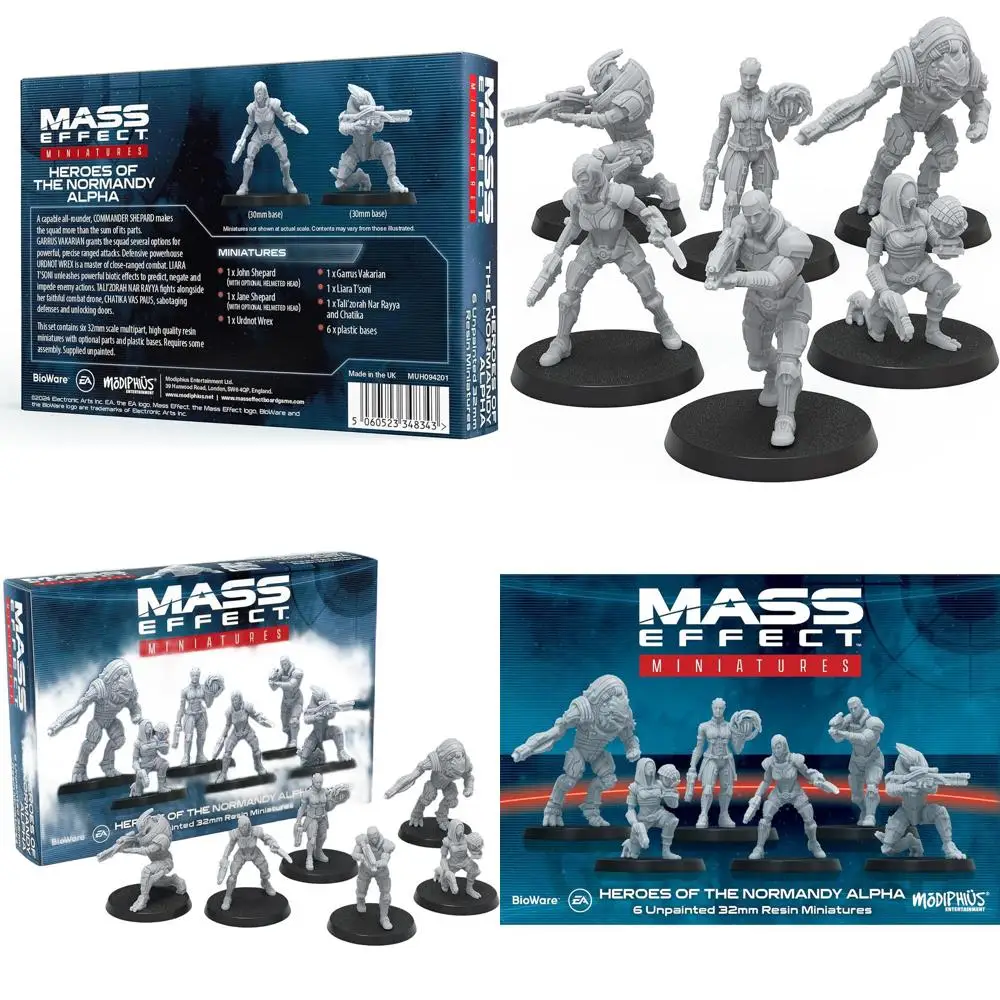 

Mass Effect: Normandy Heroes - Tabletop Miniatures for Ages 14+, 1-4 Players, 45-90 Min Playtime, by Modiphius