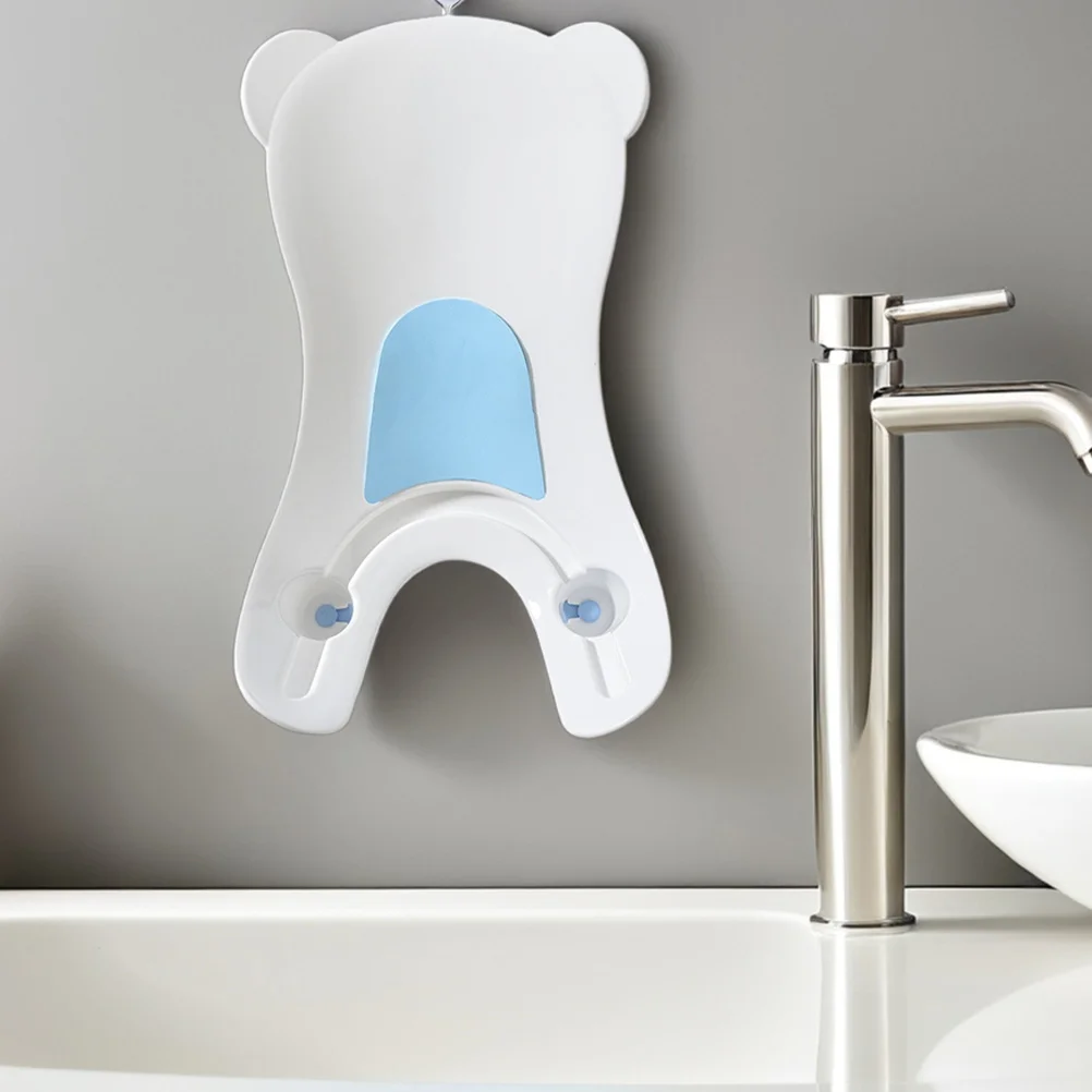 حوض غسيل للأطفال حديثي الولادة، حوض استحمام مريح ومحمول، دعم مبطن ناعم للرضع، غسل يدوي للوجه، حمام مدمج