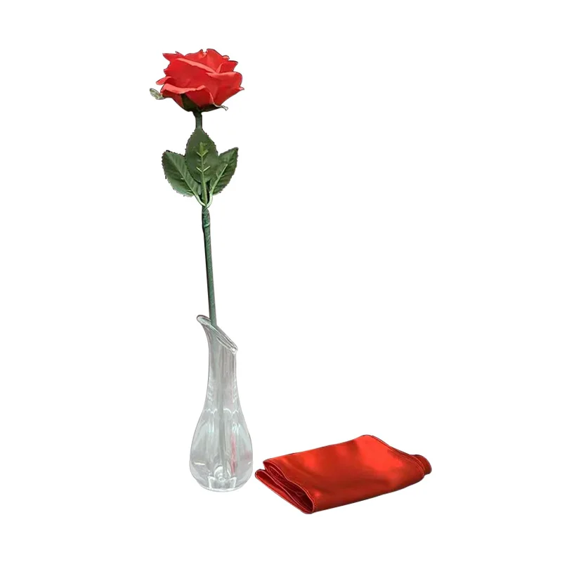 Floating and Color Changing Rose By JIN Rose Floats and Changes Color In Hand Stage Illusions Close up Magic Tricks Props