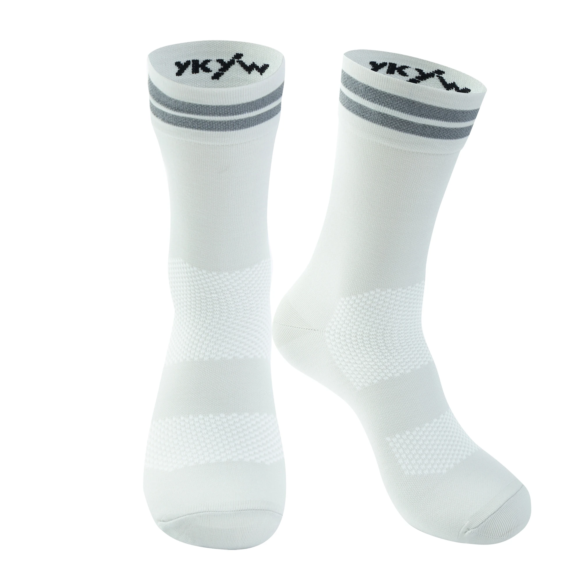 YKYWBIKE Unisex-Radsocken, atmungsaktive Rennradsocken, Outdoor-Sport-Kompressionssocken, Pro-Team-Rennsocken, Lauf-Fahrradsocken – Detail 8