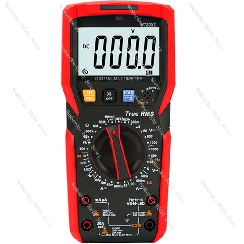 UT890D + digital multimeter high-precision automatic intelligent anti-burn electrician digital display multimeter