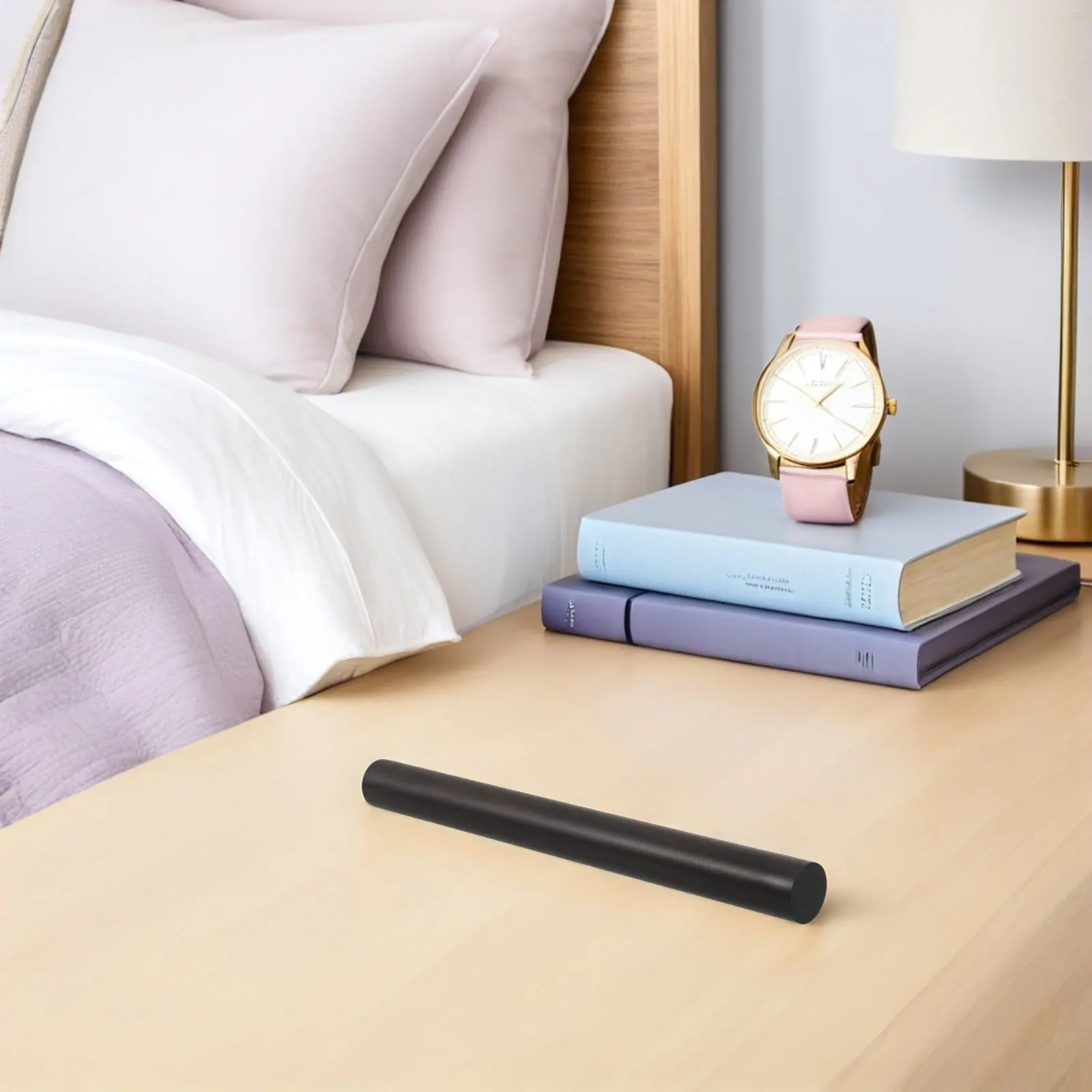 Incense Sticks Storage Ebony Wood Tube 9.25x0.7 Inch Sealed Moistureproof Incense Stick Holder for Aromatherapy Home Yoga Studio