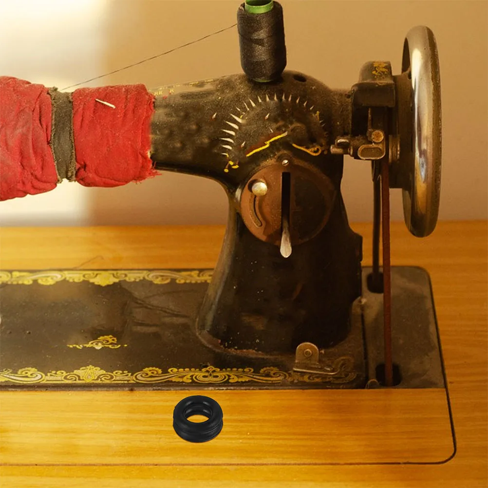 Enrollador de máquina de coser, anillos de goma, piezas de repuesto duraderas, soporte de bobina, accesorios para neumáticos, compatibilidad para el hogar, 15 Uds.