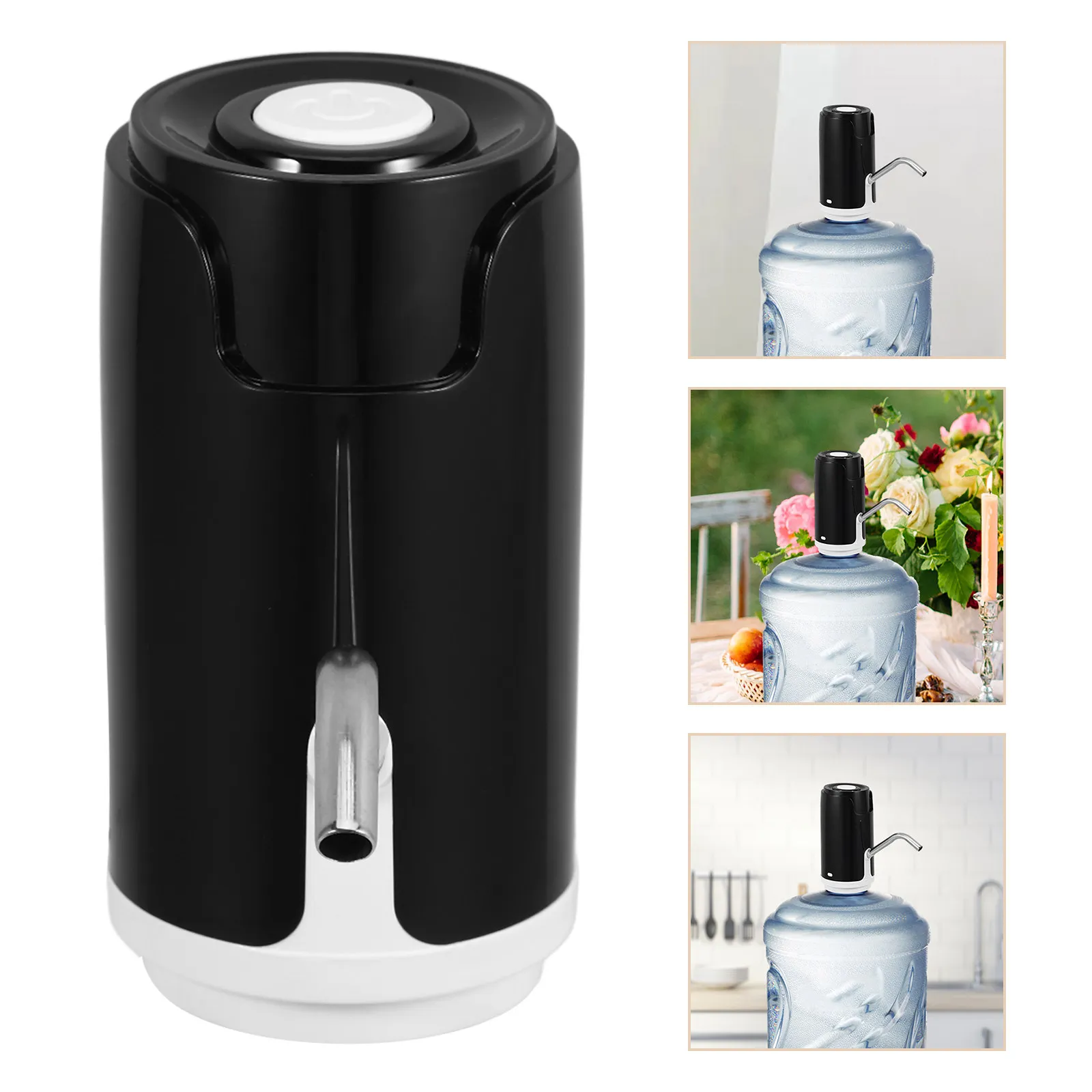 Automatic Electric Water Dispenser Pump for Gallon Bottles USB Rechargeable -Button Operation Portable Desktop