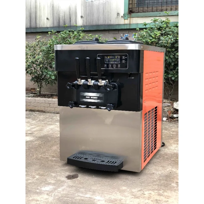 Commercial 3 Flavors Soft Ice Cream Machine Soft Serve Frozen Yogurt Ice Cream Making Machine Customized