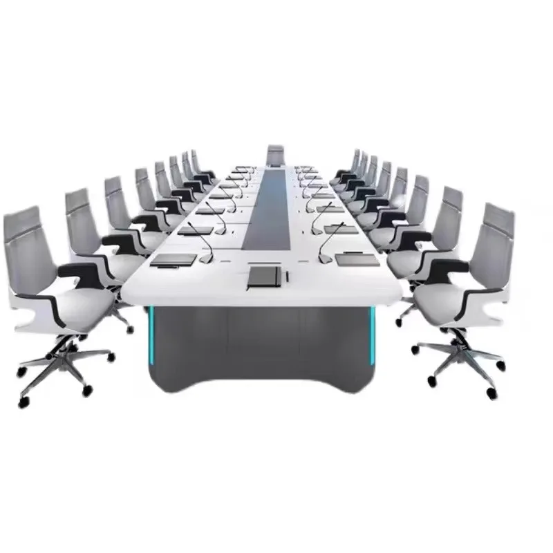 Painted conference table Technical sense Long table Simple modern large