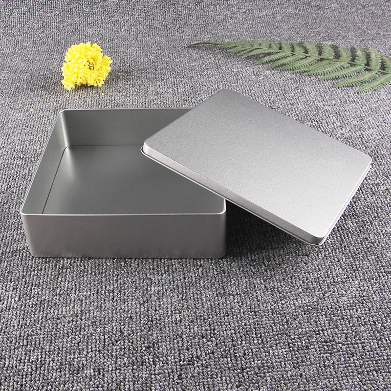 Kitchen Baking Storage Containers - 20 cm Büyük Gümüş Kurabiye Kutusu