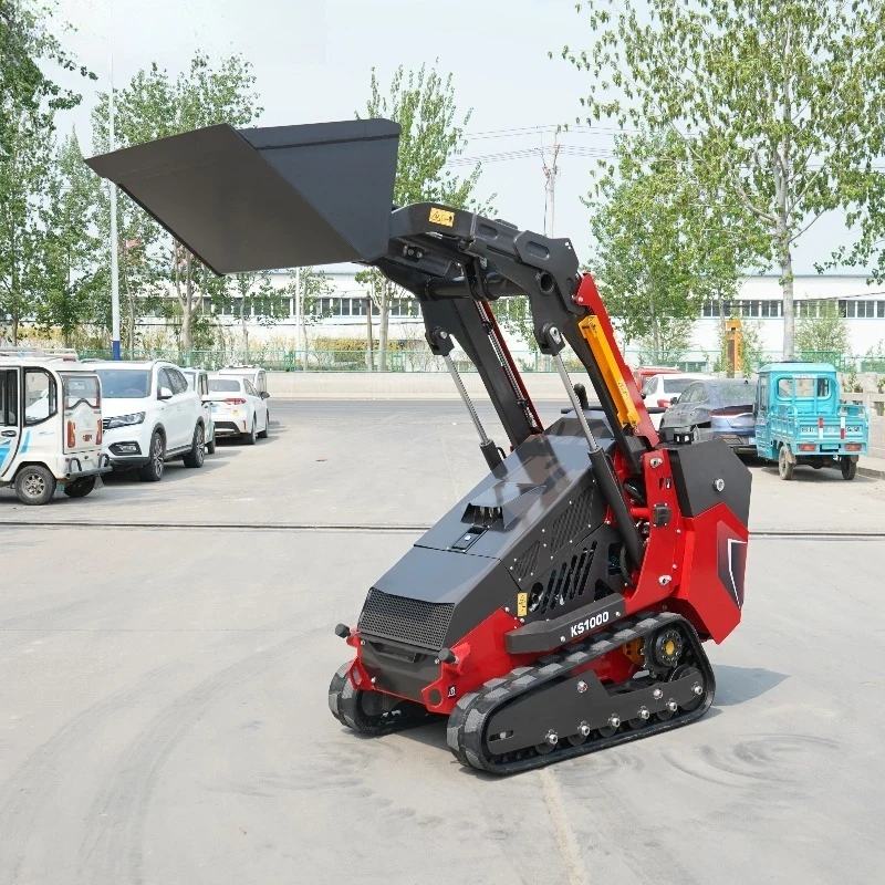 Compact Wheel Skid Steer Loader Hydraulic Drive Construction Equipment CE Certified High Efficiency Mini Construction Machine