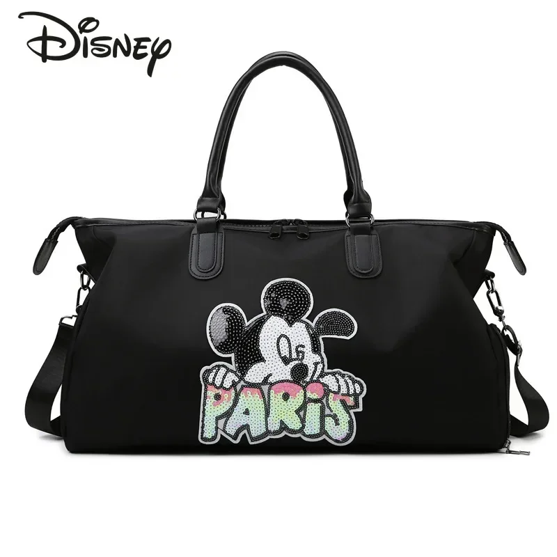 Imagem -02 - Mala Feminina de Grande Capacidade Disney Bolsa Fitness Separação Seca e Úmida Bolsa para Guardar Viagem Nova Moda de Alta Qualidade