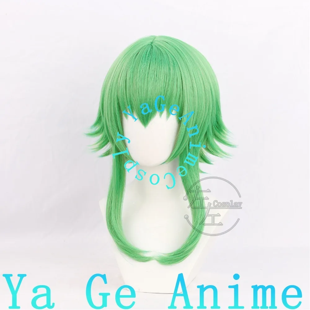 GUMI Cosplay Wig Middle Part Scalp Top Mint Green Flipped Short for Vocaloid Events Concerts Live view 4