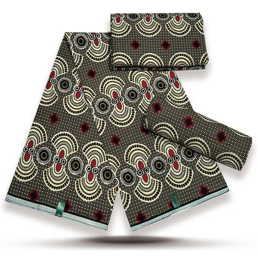 2025 جديد جودة عالية مضمون حقيقي الطباعة الأفريقية الشمع الحقيقي لخياطة فستان الحفلات النسيج أنقرة تصميم القطن لينة Pagne #3