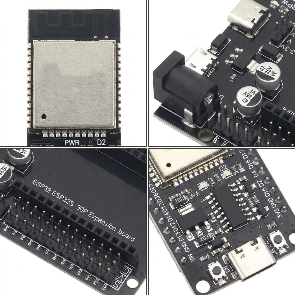 For ESP32 USB-C Development System for Embedded Software Development Includes Power Indicator and Operational Status