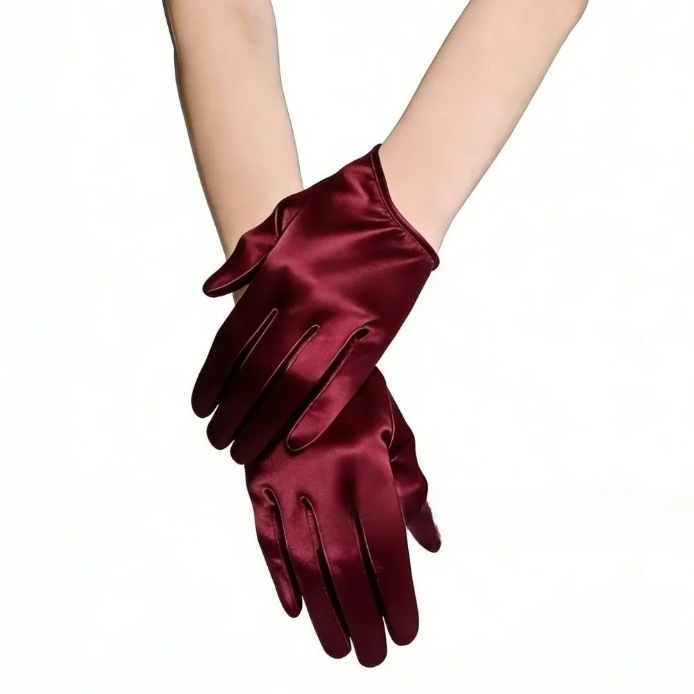 Anti-Slip Halloween Half Palm Gloves Palm Guard Shock Absorption Dance Mittens Durable Breathable Evening Dress Matching Gloves