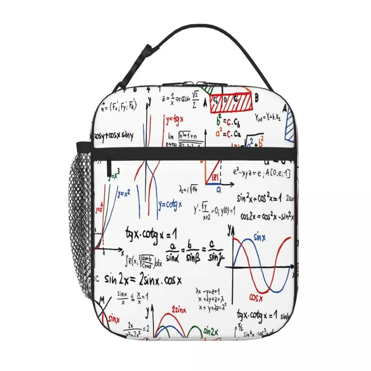Bestselling Mathematics Formulas Numbers Preppy Student Lunch Bag Office Outdoor Lunch Commuter Lunch Bag