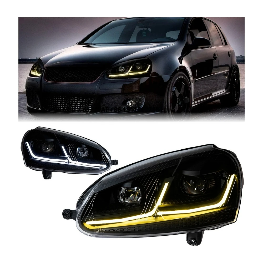 

Golf 5 Headlights 2006-2010 DRL LED Upgrade Turn Signal Head Lamp Modified Assembly Signal Auto Accessories for VW