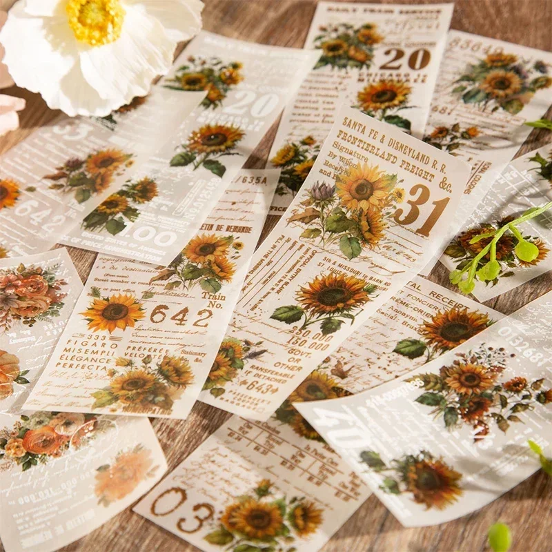 30 pieces Creative flower English high beauty photography props hand curtains decorative base paper 6 options