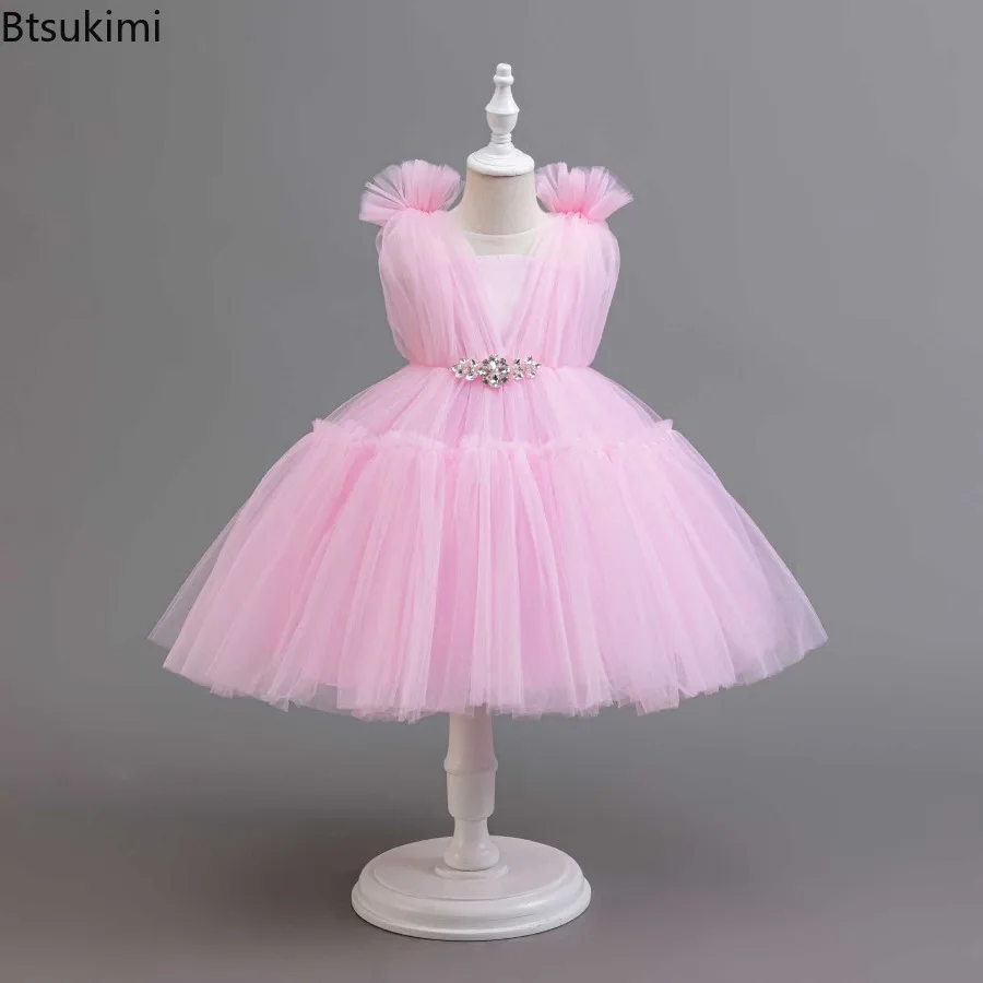 Flower Children's Dress Girls Luxury Dresses Party High-end Prom Girls Dresses Suitable for 3-8 Years Old Girl Ceremony Dress