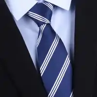 Corbata de seda 100% auténtica de alta calidad para hombre, accesorios de camisa Formal para banquete de negocios con patrón de rayas a la moda, corbata de 8CM