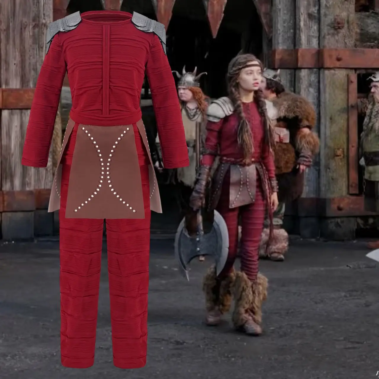 Adults Children Cartoon Movie Train Your Dragon Hiccup Astrid Cosplay Halloween Costumes Role Play Set for Party Carnival Stage