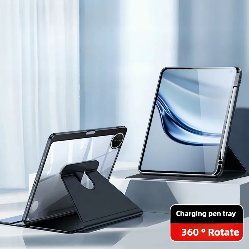 360 Rotating Acrylic Hard Stand Cover for Huawei MatePad mini 8.8 2025 MLR-AL00 MLR-AL10 8.8 inch with Pencil Holder