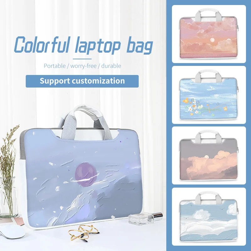 

DIY Multi Size Laptop Bag Laptop Case 12 13 14 15 17 inch Laptop Shoulder Hand Bag for Macbook/Dell/HP/Asus/Lenovo Computer Case