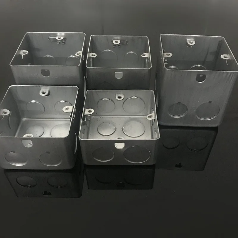 Type 86 Concealed Bottom Wire Box H60/70/80/100 Stretching Box Metal Galvanized Junction Box