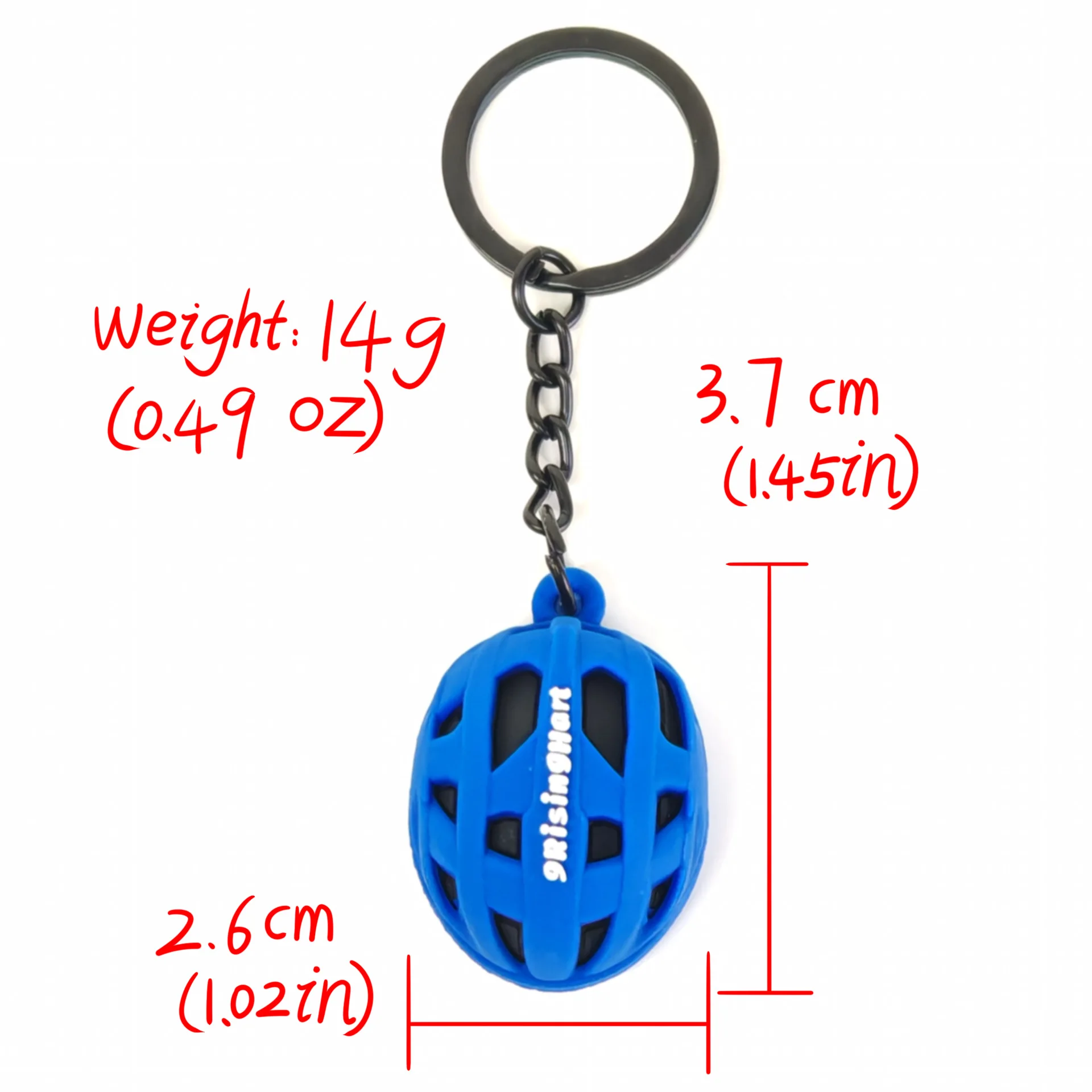 Bicycle Helmet Pendant Keychain Cute Helmet Charm Key Ring Key Fob Backpack Ornament Bag Purse Decoration Gift for Women Men