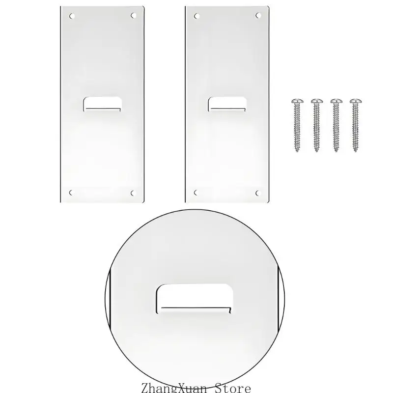 2PCS Post Mailbox Extention Bracket Set with Screws for Home Daily Use 3XUF
