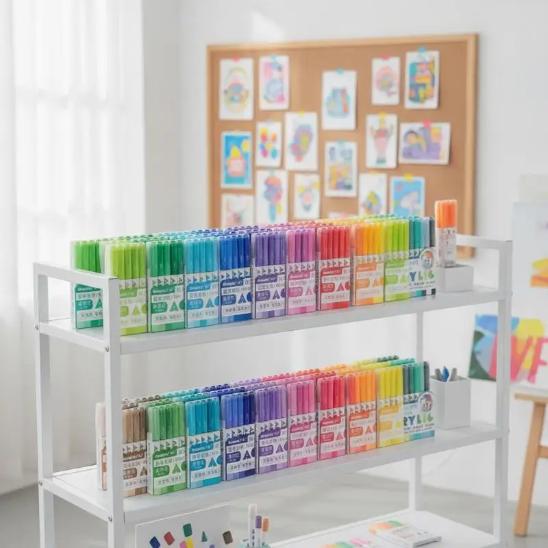168/72/12 Colors High Gloss Acrylic Marker Set - Premium Direct Liquid Paint Pens For Art, Painting, Hand Lettering & DIY