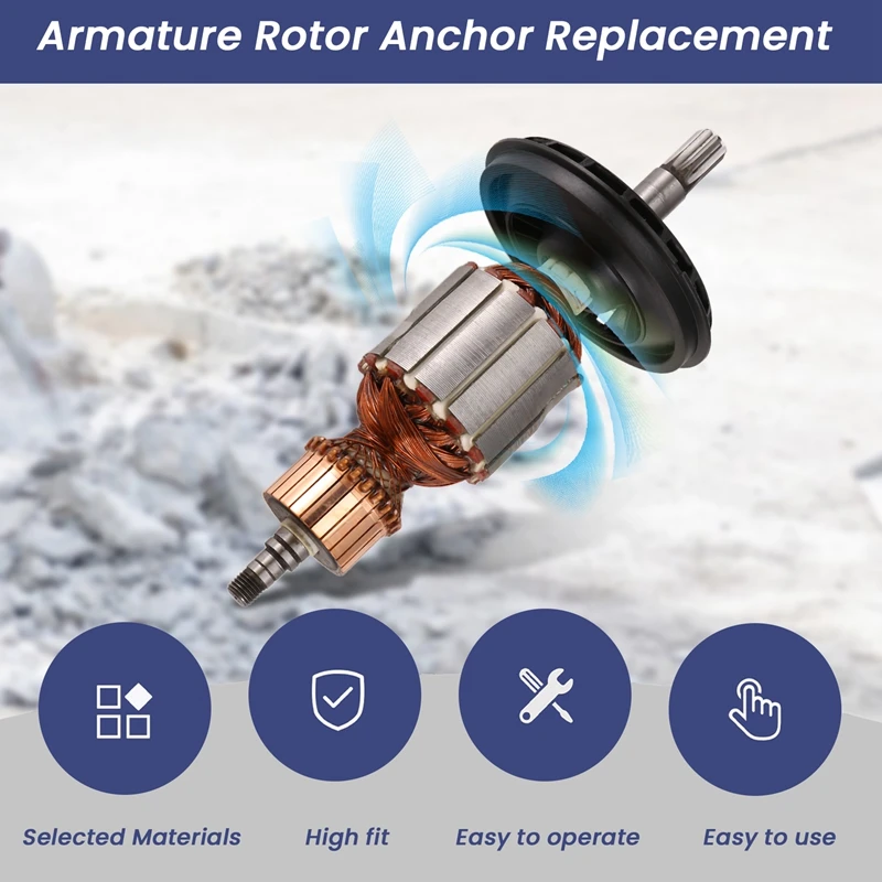 Imagem -06 - Substituição da Âncora do Rotor da Armadura para o Martelo Rotativo Ac220240v Gbh540 Gbh5-40de Gbh5-40dce Gsh5e Gsh5ce