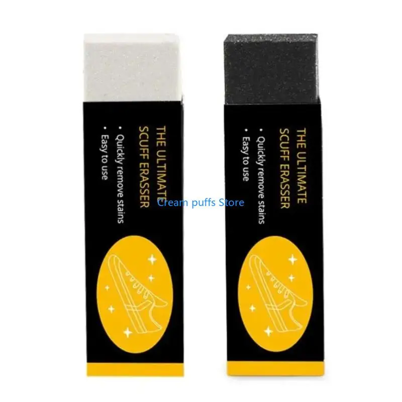 50LE Suedes and Nubuck Eraser Cleaner Shoe Cleaning Tool Rubber Block for Shoes, Boot, Bags Removes Dirt, Scuffs, Marks