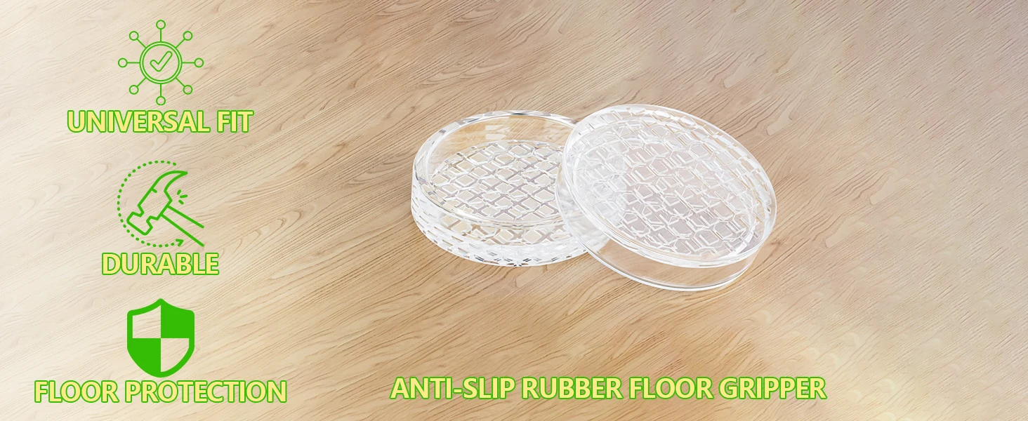 4 Stück Stuhlbein-Bodenschutzabdeckungen, 1,6 Zoll, 2,0 Zoll, TPE-Möbelpolster, Möbelschutz, Fußkappen, keine Kratzer, reduzieren Geräusche – Detail 2