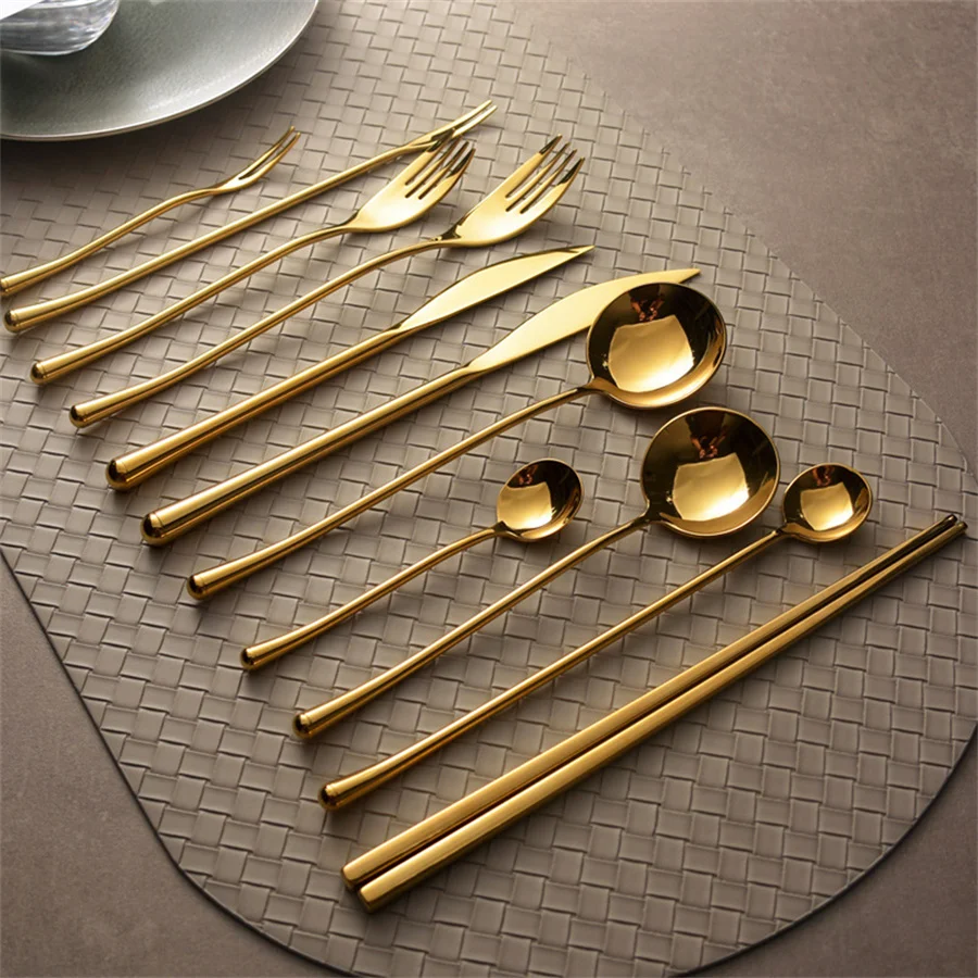 304 Stainless Steel Cutlery Set 16 Piece Dinner Party Dating Candlelight Dinner Hotel Restaurant Mirrors Knife Fork Spoon