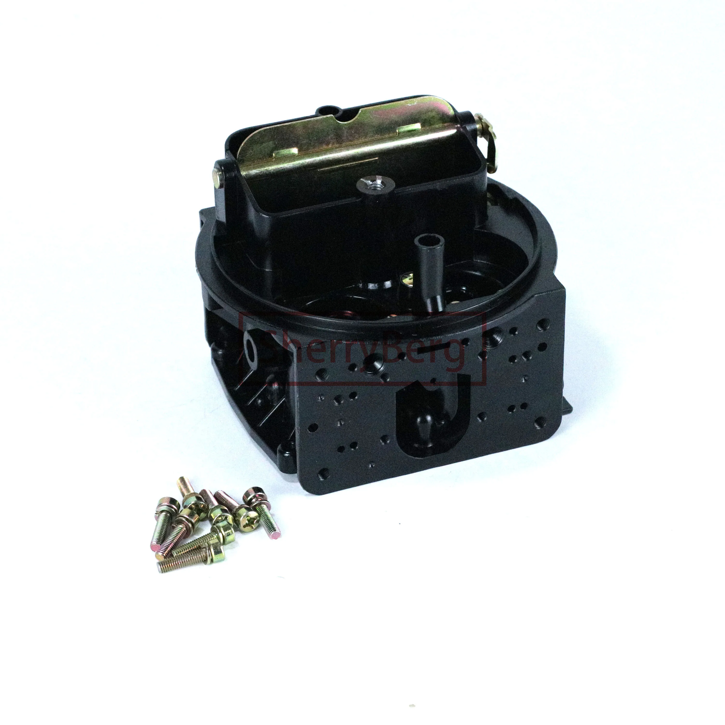SherryBerg New Carburador Carburetor Carb Main Body Rep. For Holley Black 4150 Double Pumper 750 CFM 4 Barrel Carb, Manual Choke