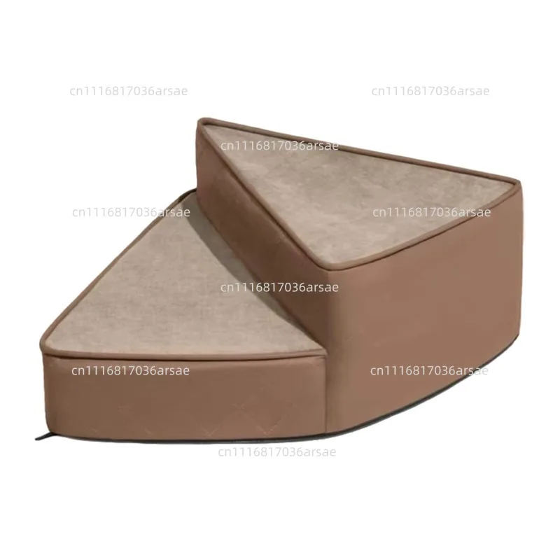 Water-Repellent Faux Leather Pet Stairs Step Non-Slip Dog Ramp Ladder Removable Spiral Small Dog Steps Pet