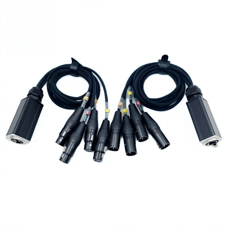 RJ45 to multi-channel XLR audio adapter, DMX512 network signal extender
