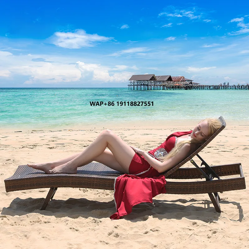 

Cross-border Wholesale Modern Metal Foldable Outdoor Lounger Cushions for Terrace Balcony Swimming Pool Beach Chair Villa