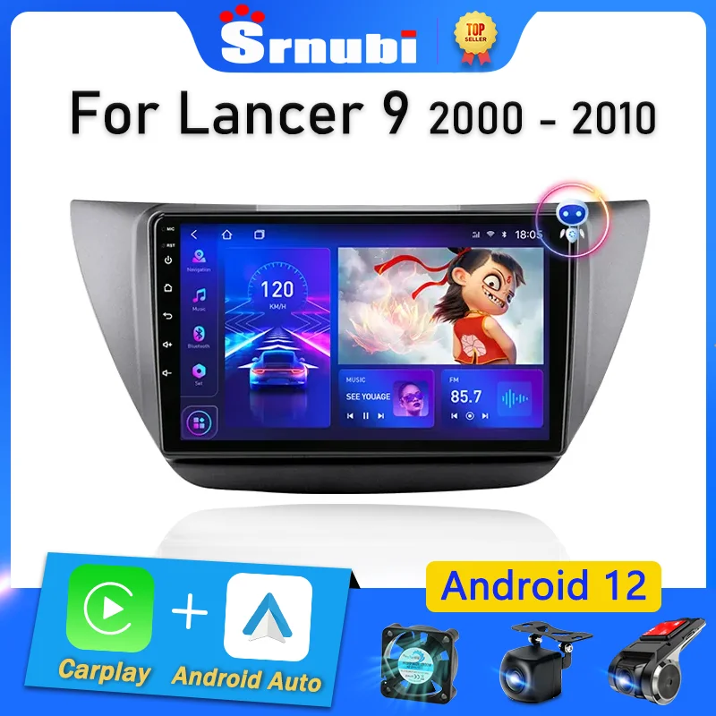 

Srnubi for Mitsubishi Lancer 9 CS 2000 - 2010 Android 12 Car Radio Multimedia Player 2 Din GPS Carplay Stereo DVD Speakers 2din