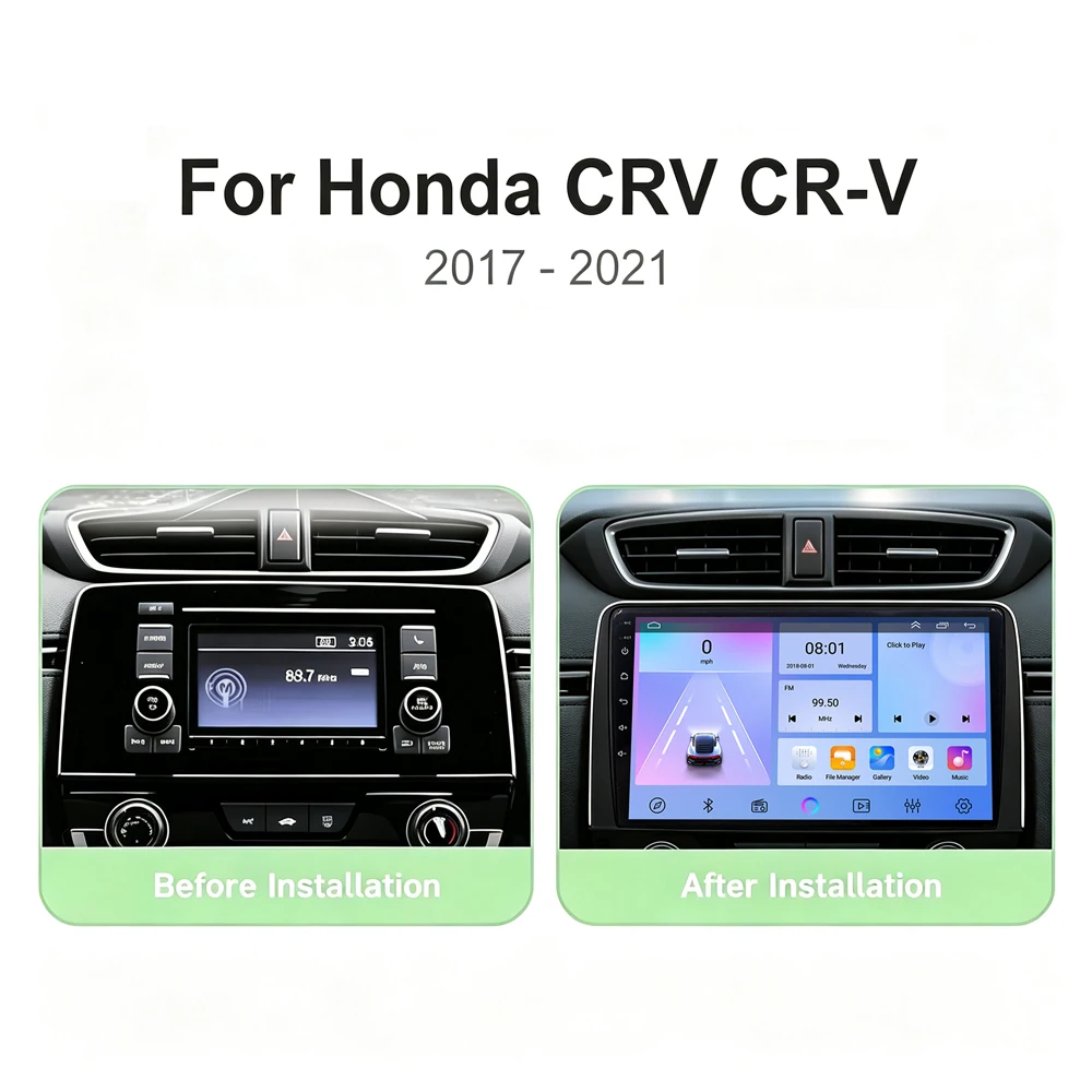 Cortex-A76 Octa-Core Android 16 Car Radio For For Honda CRV CR-V 2017 - 2021 Stereo Head Unit Multimedia Player Touch Screen DVD