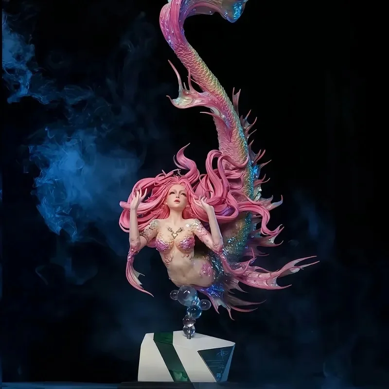

2d Game Mermaid Princess Gk Figure 73cm Pvc Transparent Fish Tail Trendy Toy Beautiful Girl Desktop Ornament Collectible Toys Gi